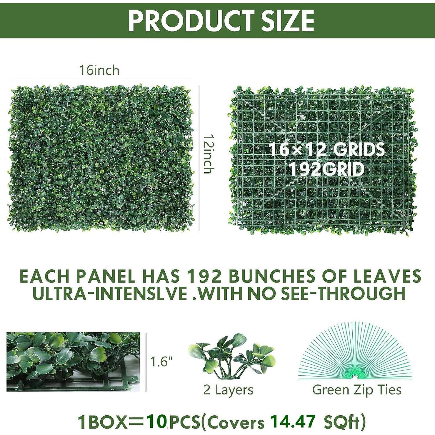Artificial Grass Wall Panels,16"x12" Bed Bath & Beyond 39832173